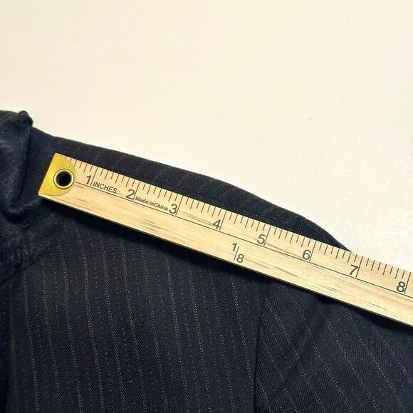 J Crew Ludlow Blazer Mens Size 40R Striped Navy Blue Wool Cotton D305180 - Picture 6 of 13